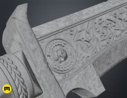 Combat Knife - Blood of Vossus 3d model
