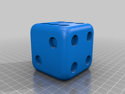 Pen Holder - Dice 3d model