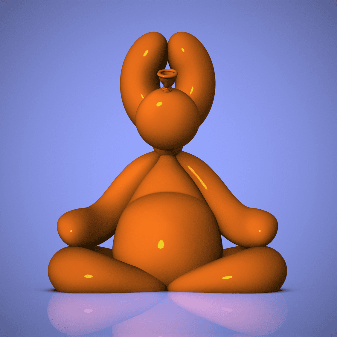 Balloon Buddha Dog 3d model