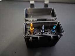 Rugged Broadhead Box (3 or 6 Broadheads)(Now with Field tip Inserts) 3d model