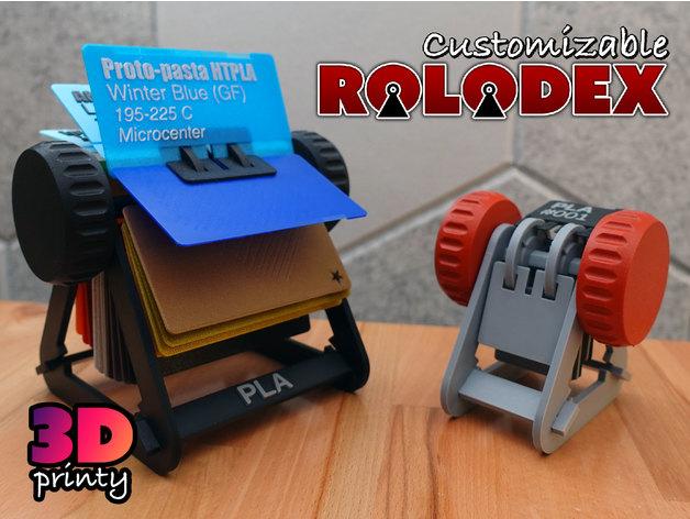 Customizable Rolodex - Works with Filament Swatch System 3d model