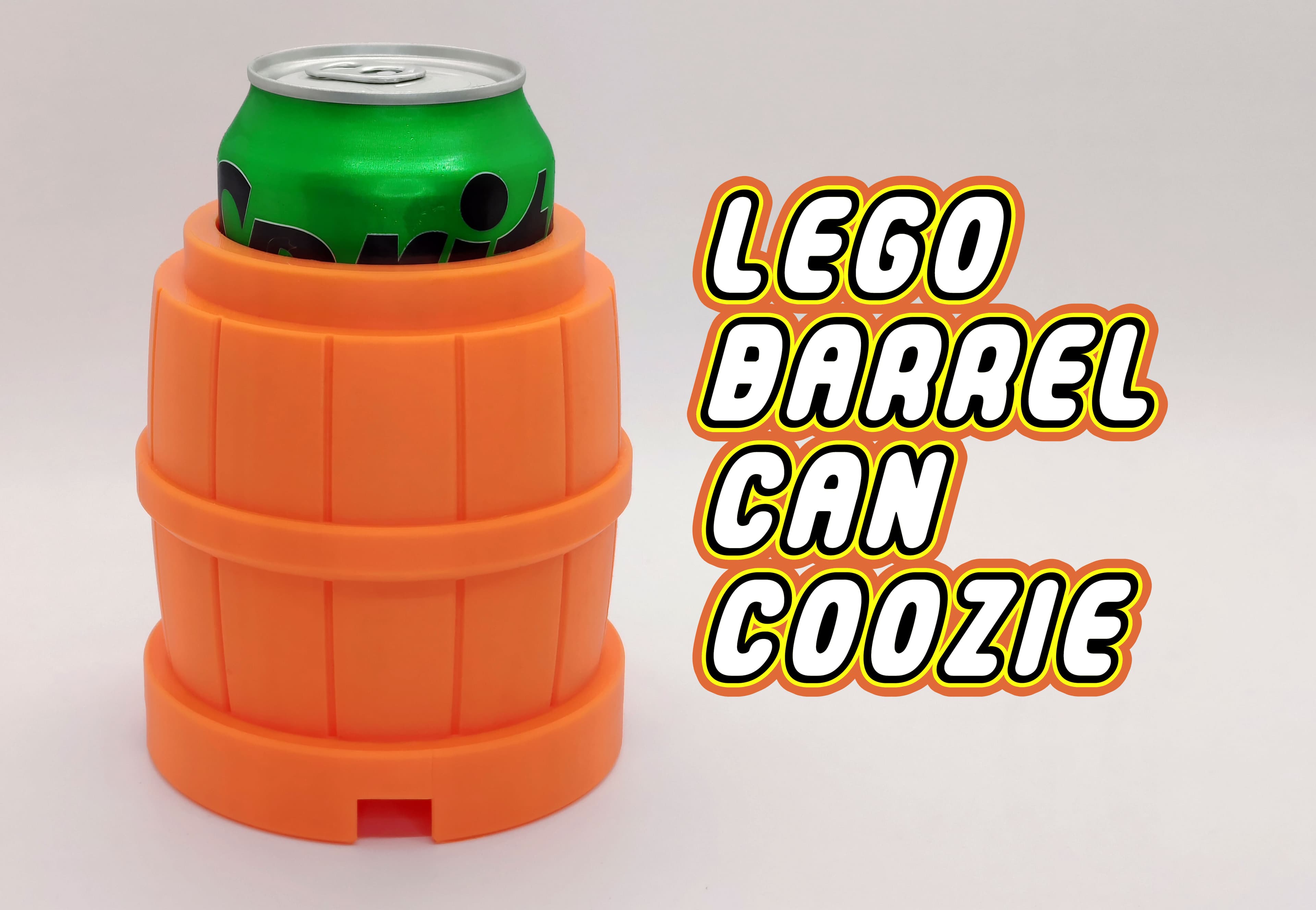 LEGO Barrel Can Coozie 3d model