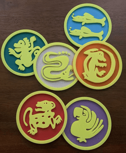 Legends of the Hidden Temple Team Coasters 3d model