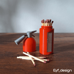 The Rebellious Fire Extinguisher - Matches Case 3d model
