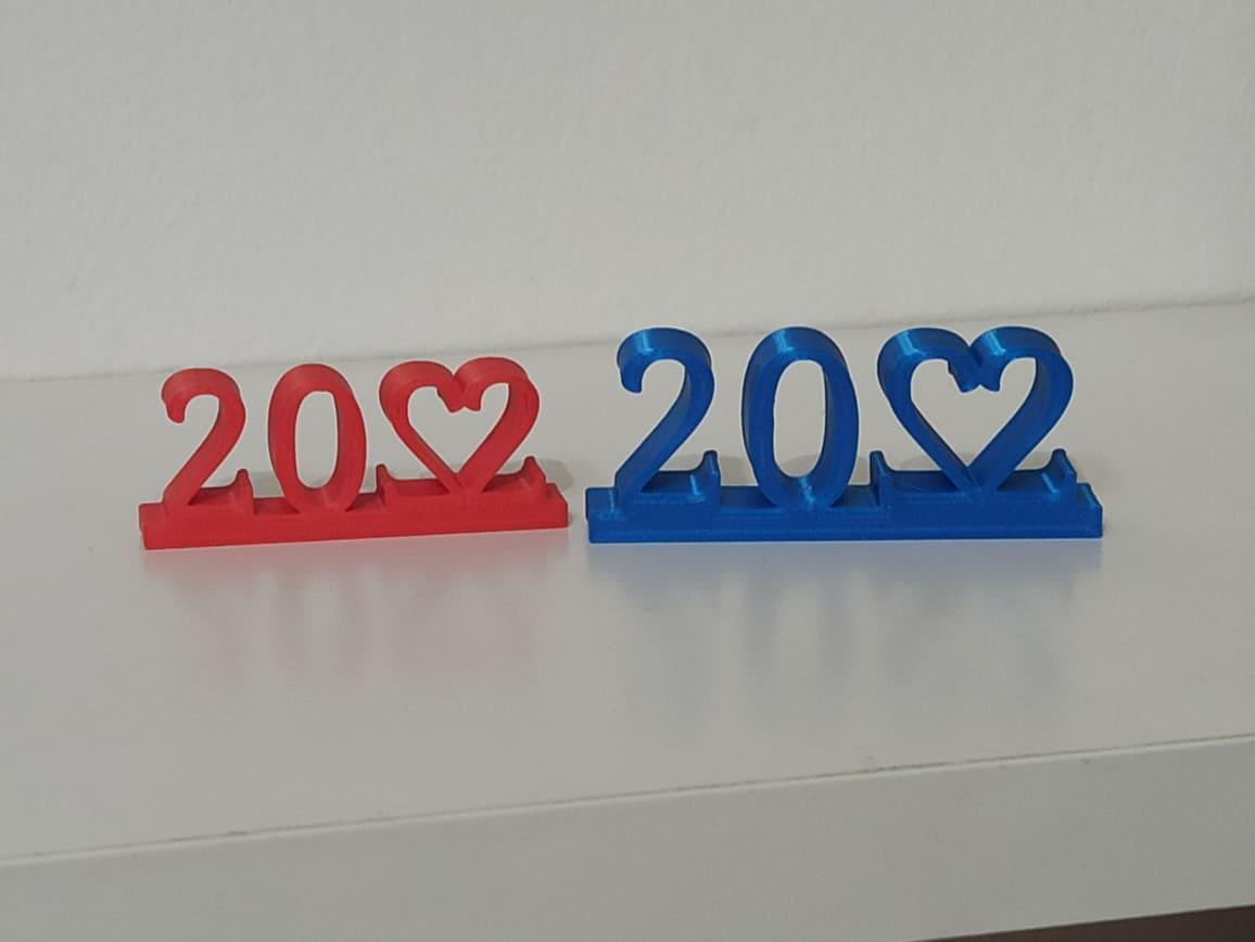 2022 with heart 3d model