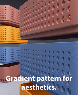 6x Stackable box - Stack, Organize, Store & Smile 3d model