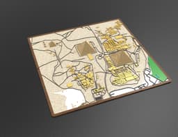Advertising Giza Pyramids 3D Relief Map – Detailed Topographic Model 3d model