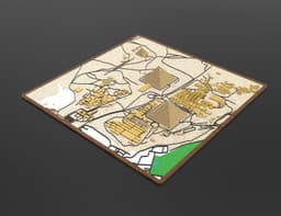 Advertising Giza Pyramids 3D Relief Map – Detailed Topographic Model 3d model