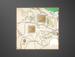 Advertising Giza Pyramids 3D Relief Map – Detailed Topographic Model 3d model