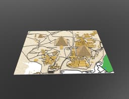 Advertising Giza Pyramids 3D Relief Map – Detailed Topographic Model 3d model