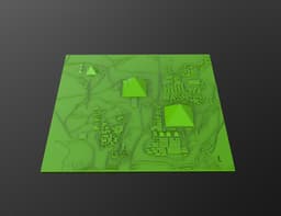 Advertising Giza Pyramids 3D Relief Map – Detailed Topographic Model 3d model