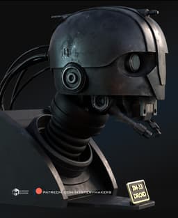 SM33 droid bust 3d model