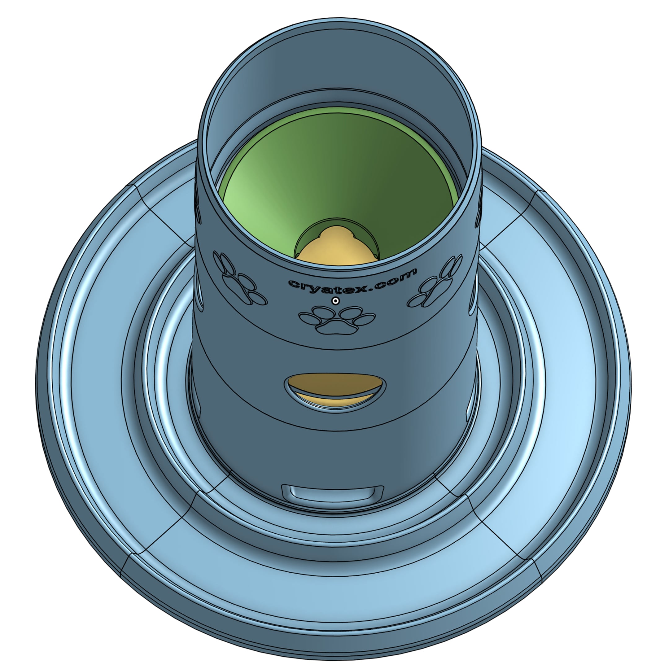 Cryatex Gravity Cat Slow Feeder 3d model