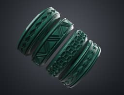 Stamp Wheels - Maori Vol.01 (1-4) 3d model
