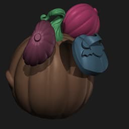Spooky Cute Mickey & Minnie Mouse Pumpkins 3d model