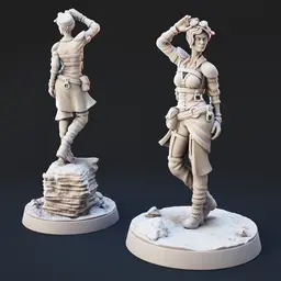 Darklands Explorer | Underdark Ranger For Tabletop Games 3d model