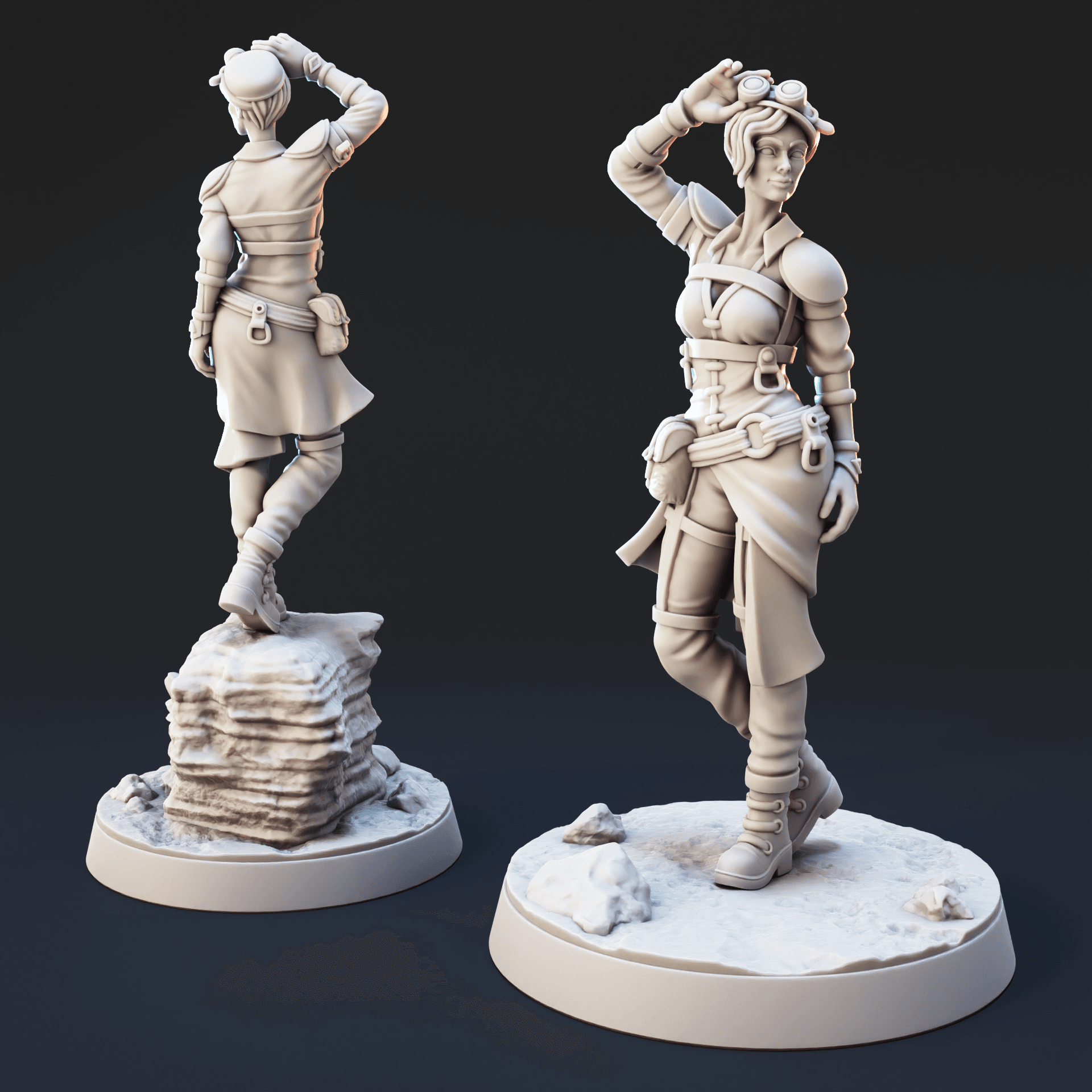 Darklands Explorer | Underdark Ranger For Tabletop Games 3d model