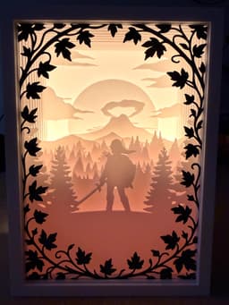 The Legend of Zelda Nintendo Shadow Box 3d model