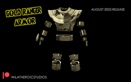 Gold Ranger Armor STL Pack 3d model