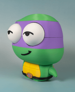 (Large) Toddler Mutant Ninja Turtle Donako (No AMS/No Support/No Glue) 3d model