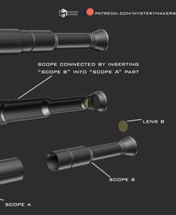 Shae Vizla blaster rifle 3d model