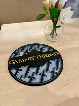 Multilayered Art - Game Of Thrones Logo 3d model