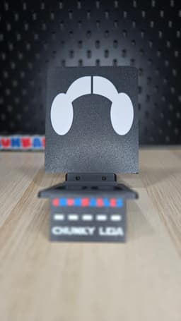 Chunky Leia Multicolor Backerplate 3d model