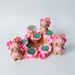 Cherry Blossom pixie and Dice Stand 3d model