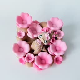 Cherry Blossom pixie and Dice Stand 3d model