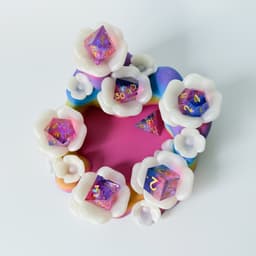 Cherry Blossom pixie and Dice Stand 3d model