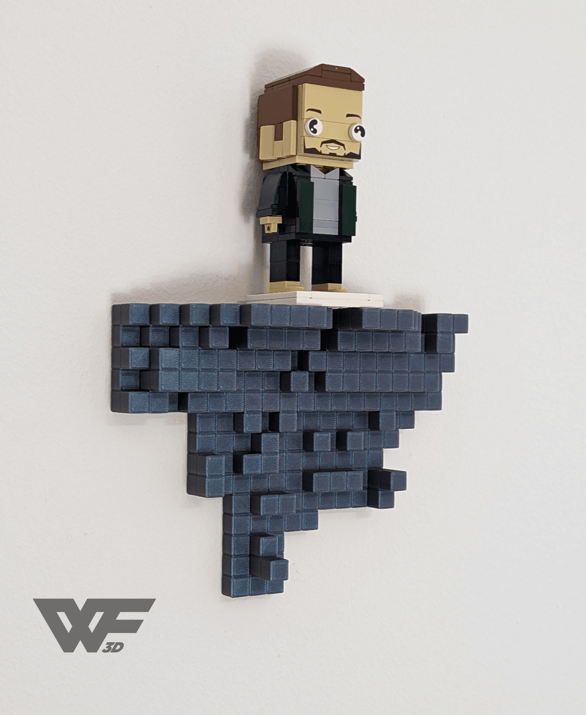 Pixel Art Shelf 3d model