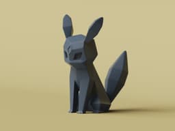 Low-poly Umbreon 3d model