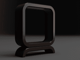 Square Lamp (LED strip) 3d model