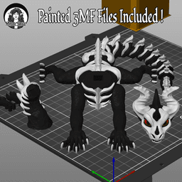 Skelly Dragon - Articulated Dragon 3d model