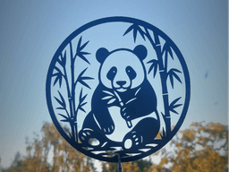 Panda Bamboo 2D Wall Art.stl 3d model