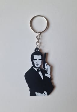 James Bond pack keychains 3d model