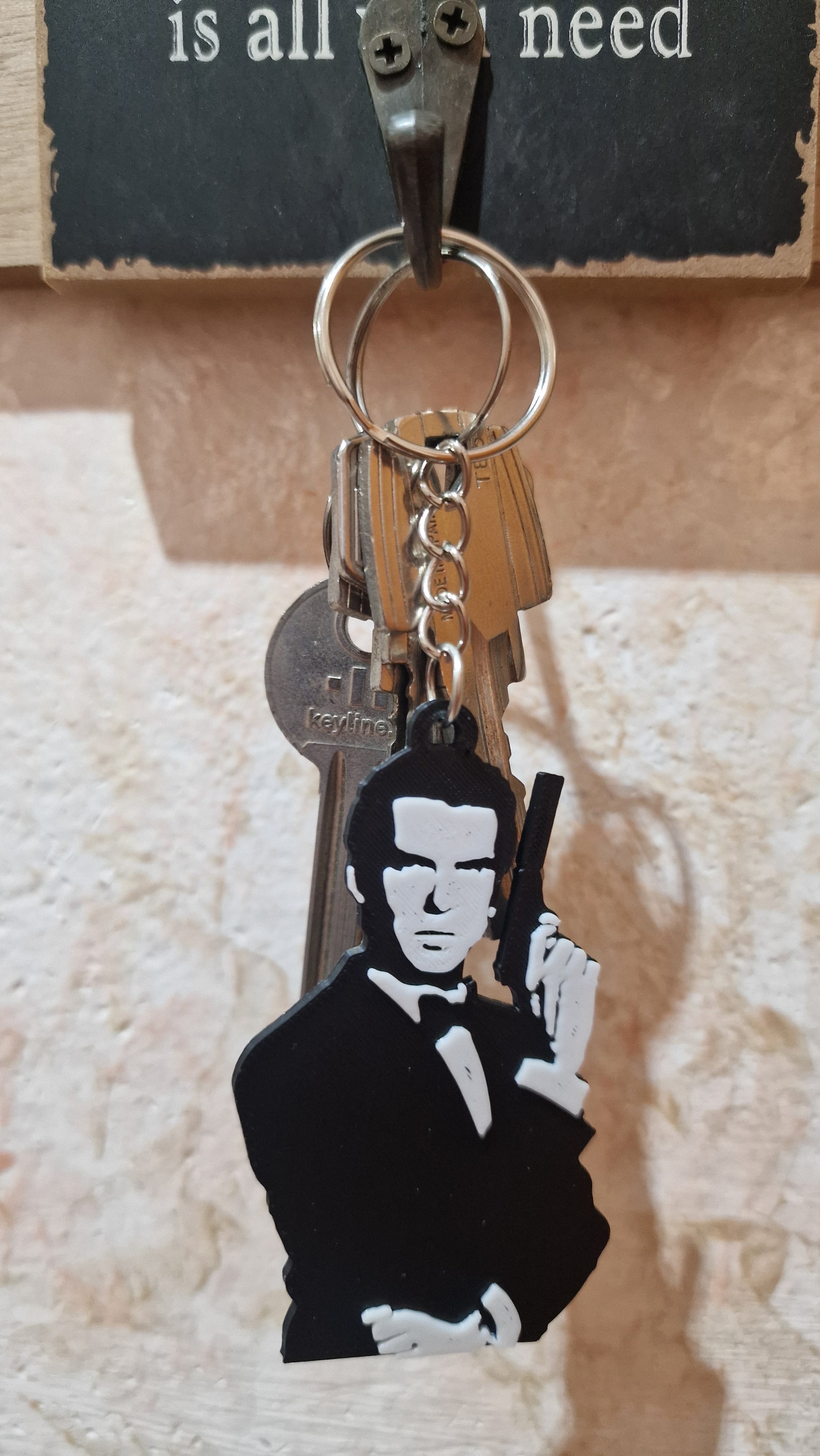 James Bond pack keychains 3d model