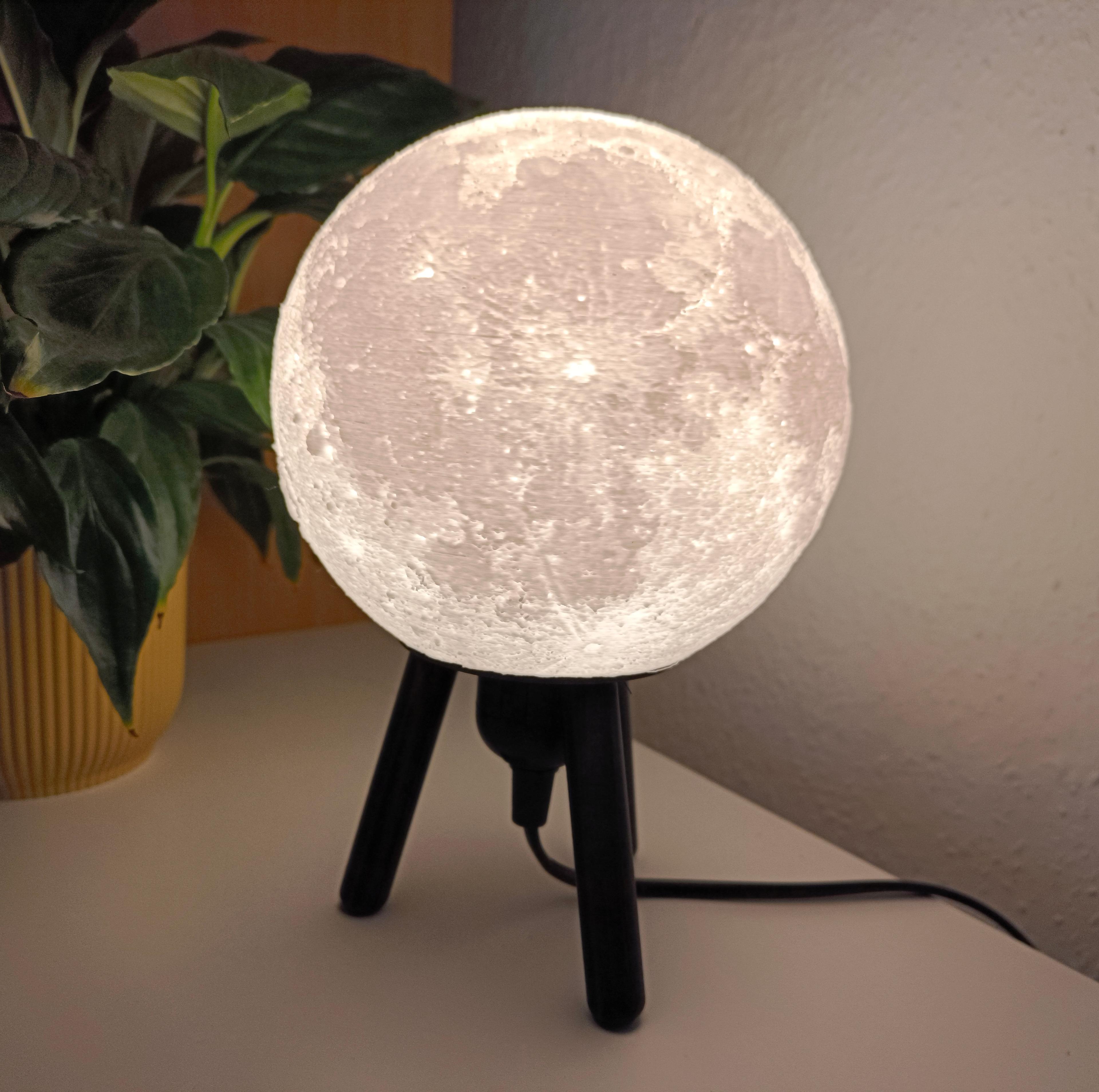 Hybrid Hanging/Desk Moon Lamp 3d model