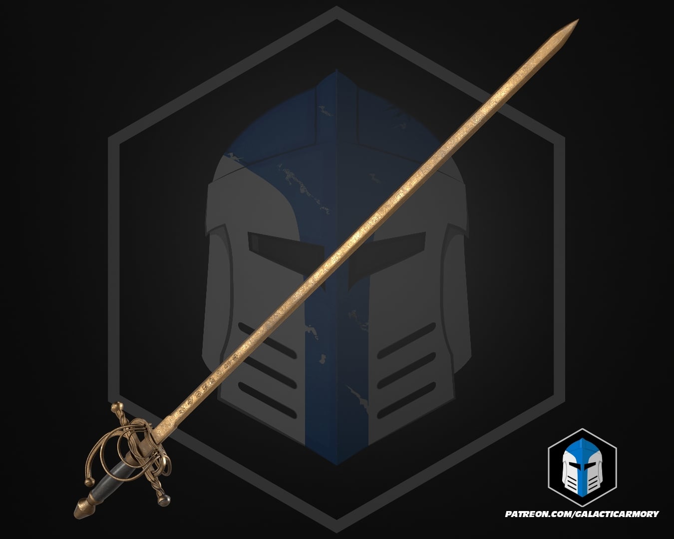 E33 Maellum Sword - 3D Print Files 3d model