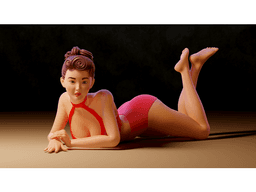 Pin-Up Girl 3d model