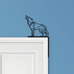 Wolf Door Corner Decor 3d model