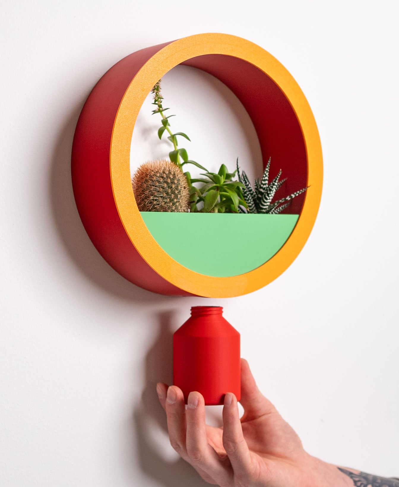Circle Planter with Hidden Drainage 3d model
