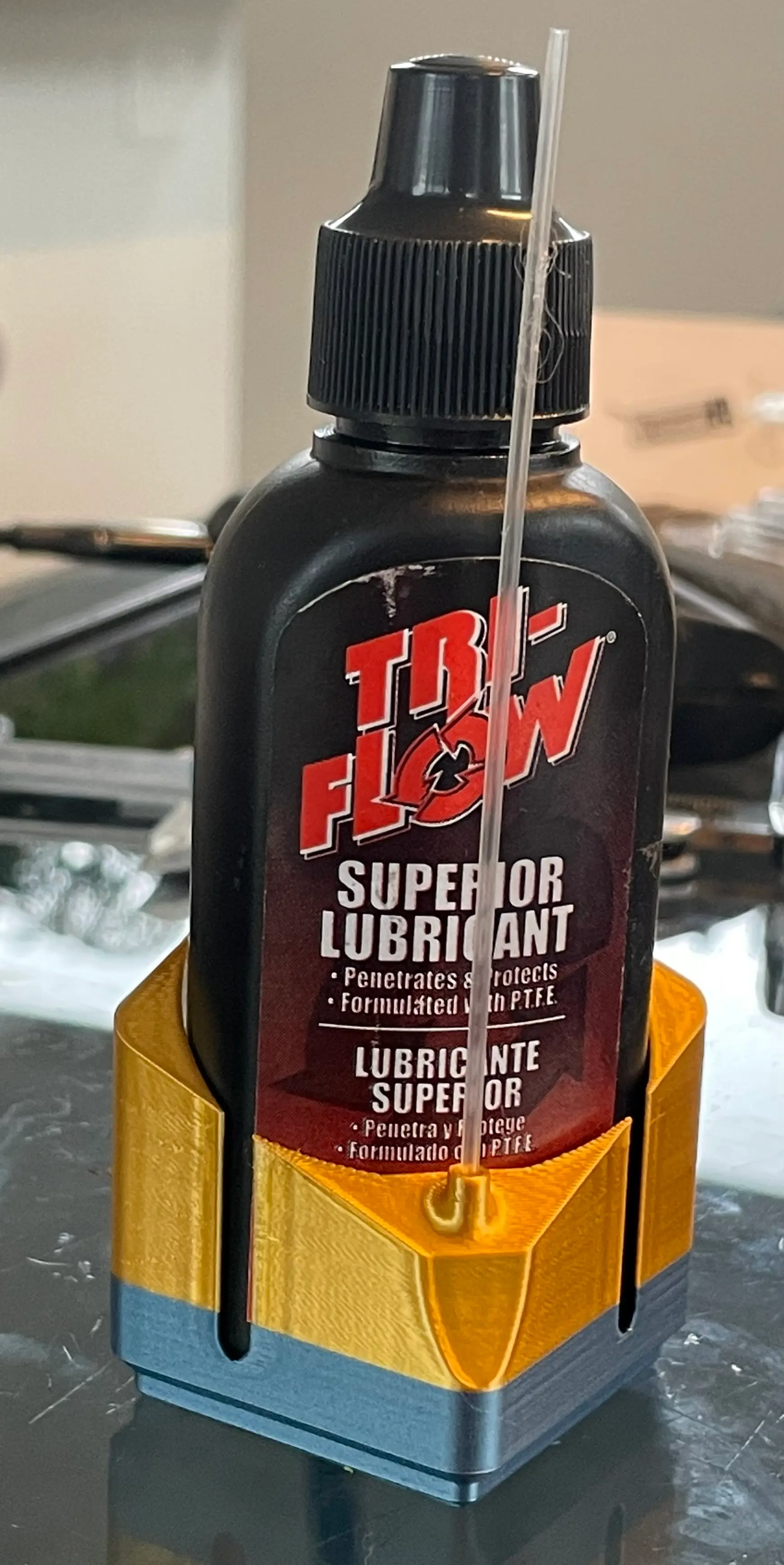 Gridfinity TriFlow PTFE Lubricant Holder 3d model
