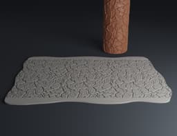 Texture Rollers Wood and tree bark Vol.2 (4-6) 3d model