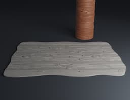 Texture Rollers Wood and tree bark Vol.2 (4-6) 3d model