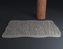 Texture Rollers Wood and tree bark Vol.2 (4-6) 3d model