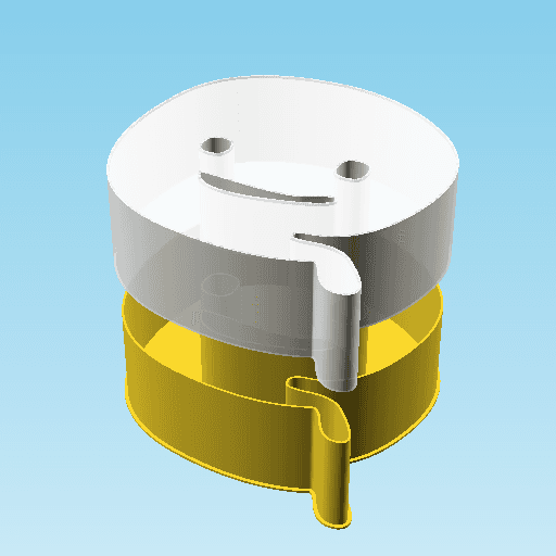 Ghost P, nestable box (v2) 3d model