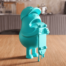 Street Art Skateboarder Character Figurine 3d model