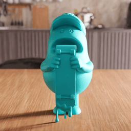 Street Art Skateboarder Character Figurine 3d model