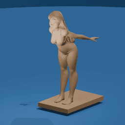 Nani Preparing to Dive v2 3d model
